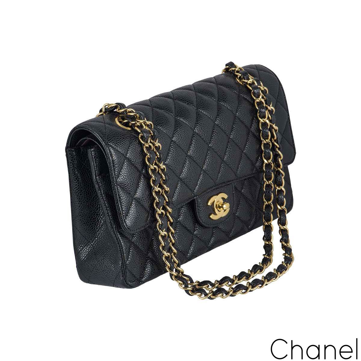 CHANEL Black Caviar Gold Hardware Jumbo 30cm Double Flap Bag - PreLoved  Treasures